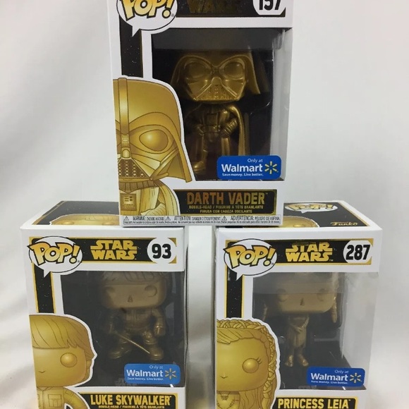 luke skywalker funko pop gold